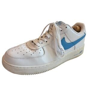 Nike Air Force 1 Low 07 Shoes Sneakers 315122-111 White Blue Mens Size 10.5